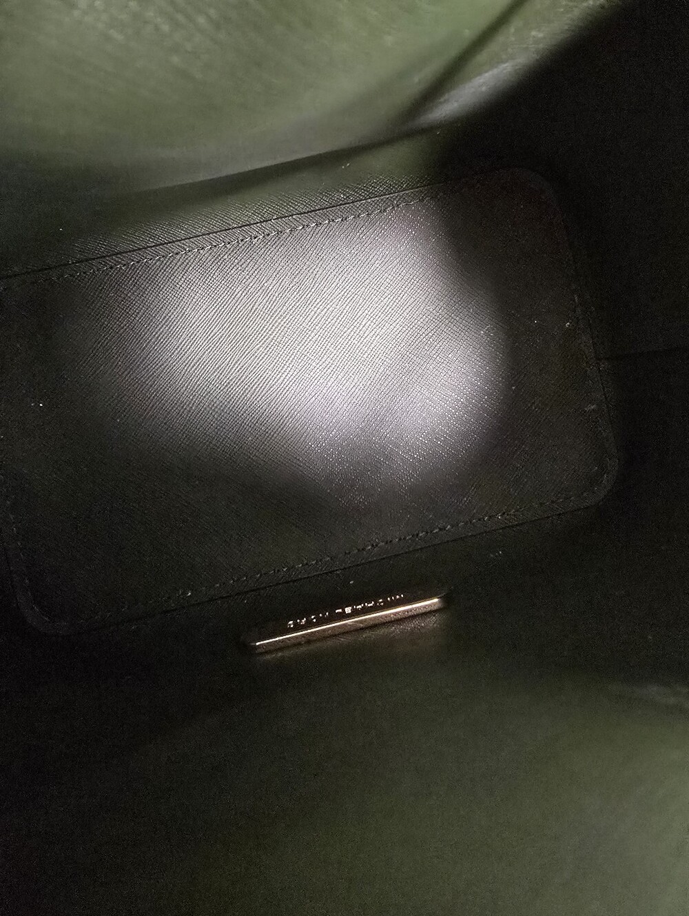 Michael Kors Green Saffiano Leather mini Bucket Bag only - Picture 10 of 14